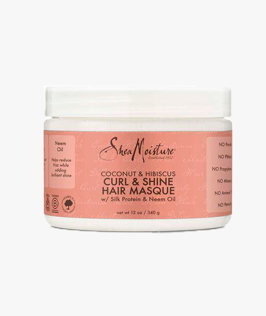 Coconut & hibiscus curl & shine treatment hair masque