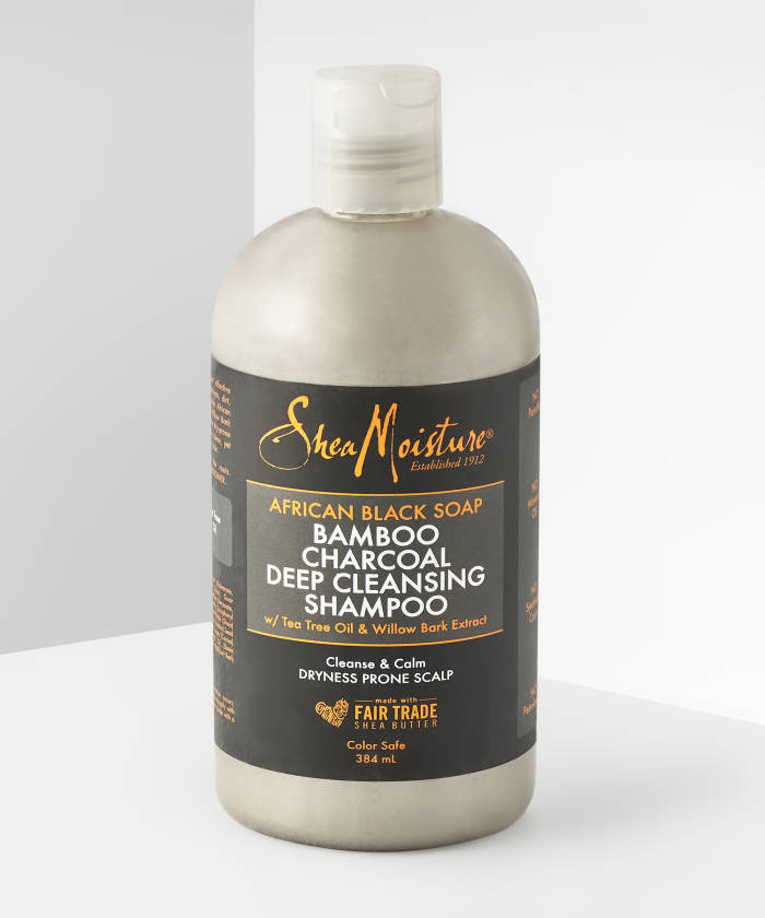 African Black Soap Bamboo Charcoal deep cleansing shampoo